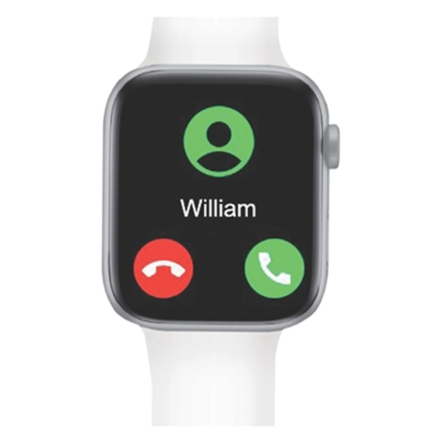 TOUCH SCREEN SMART WATCH, WHITE, 1.54" SCREEN