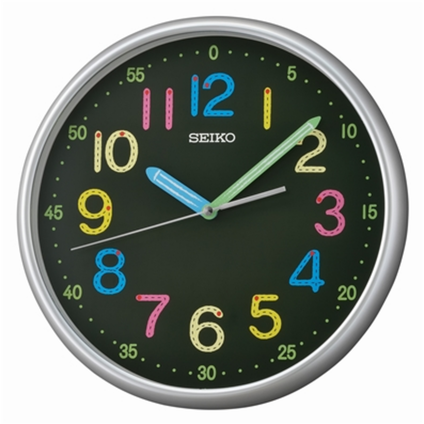 SHUYONA WALL CLOCK, SILVER, 12"