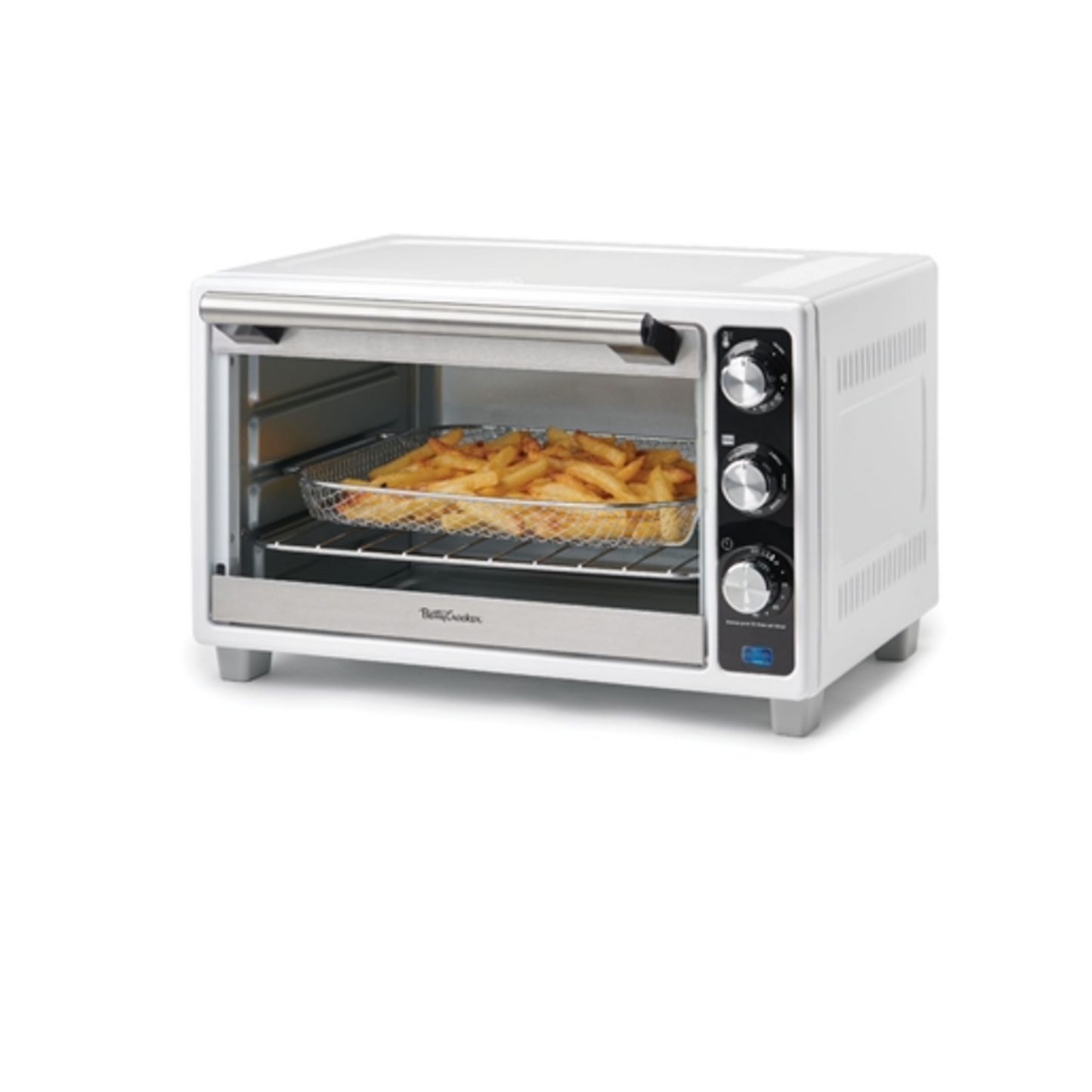 AIR FRYER AND CONVECTION TOASTER OVEN, WHITE