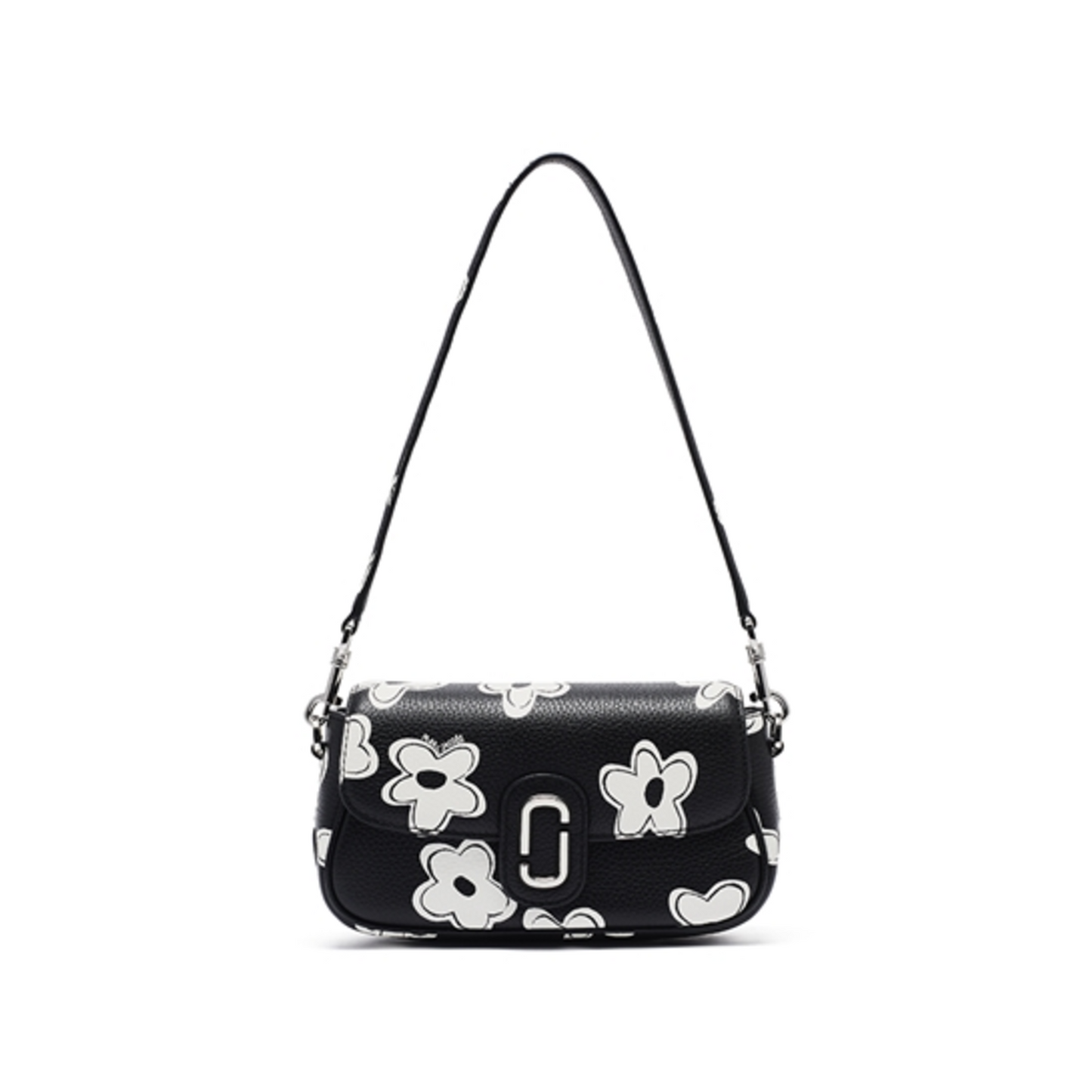 THE DAISY CLOVER SHOULDER BAG, BLACK/WHITE