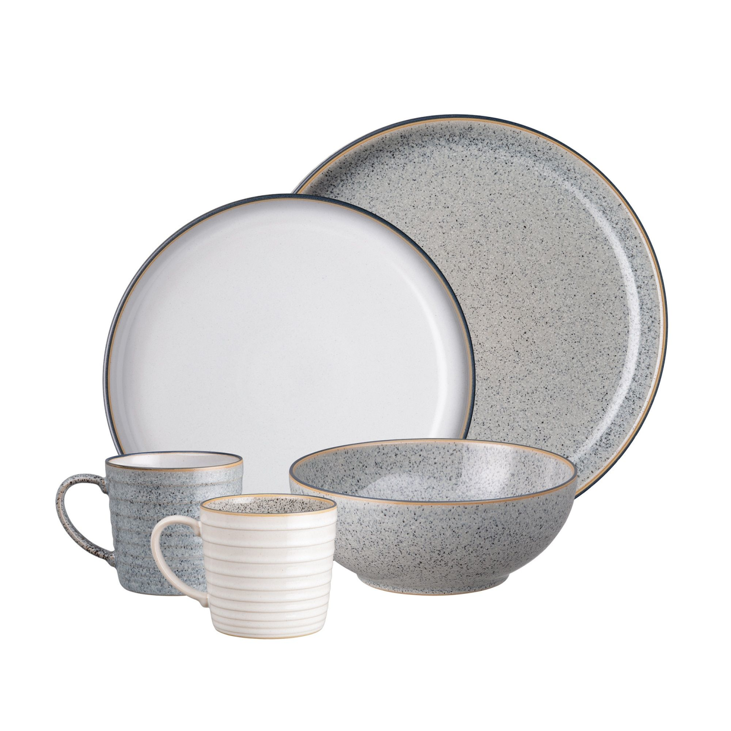 DENBY STUDIO GREY 16PC DINNERWARE SET