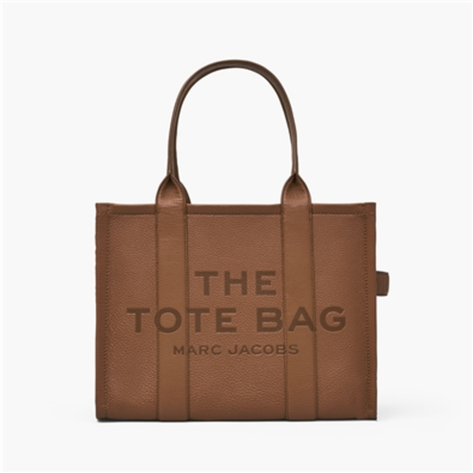 THE LEATHER LARGE TOTE BAG, ARGAN OIL