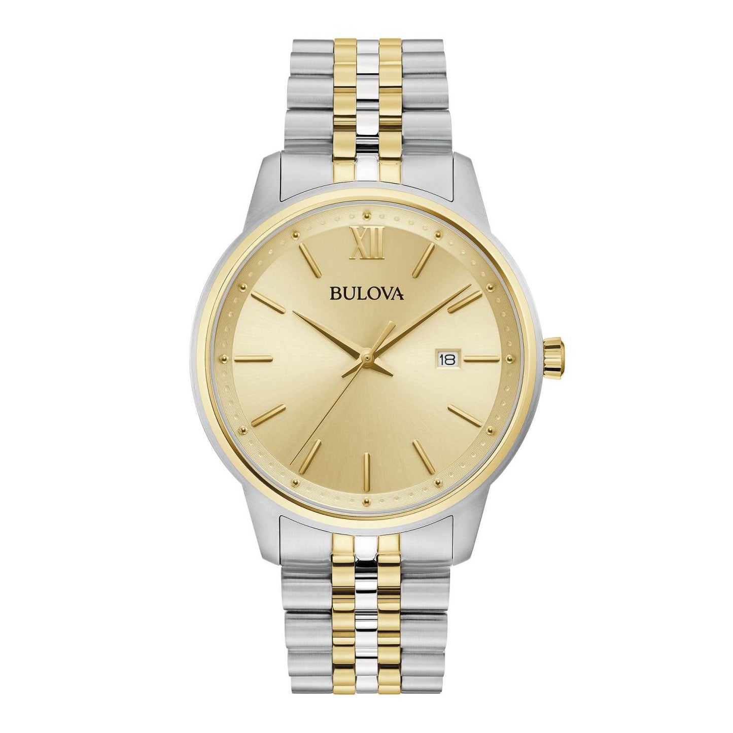 MEN'S CORPORATE COLLECTION TWO-TONE STAINLESS STEEL WATCH, CHAMPAGNE DIAL