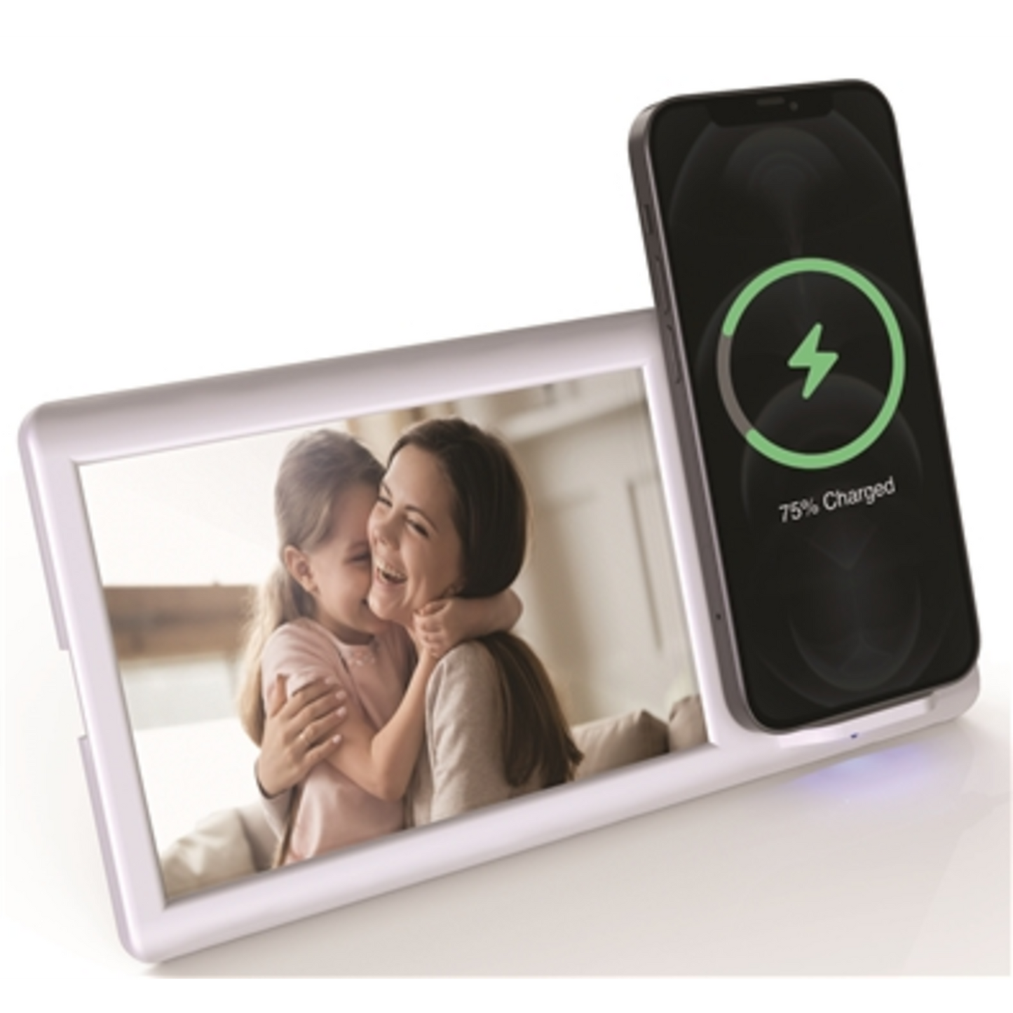 WIRELESS CHARGING PHOTO FRAME, WHITE