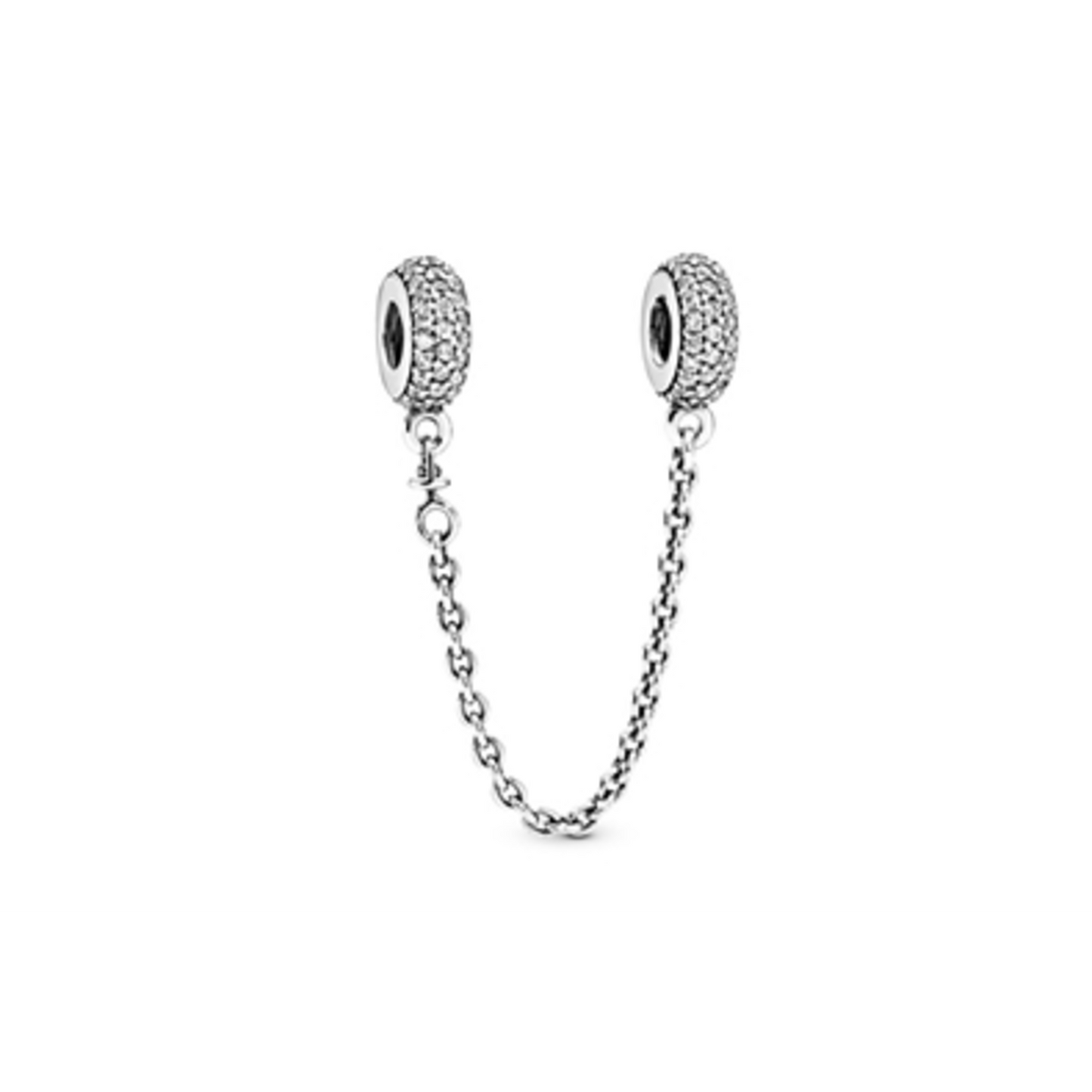 SPARKLING PAVÉ SAFETY CHAIN CHARM, 50MM
