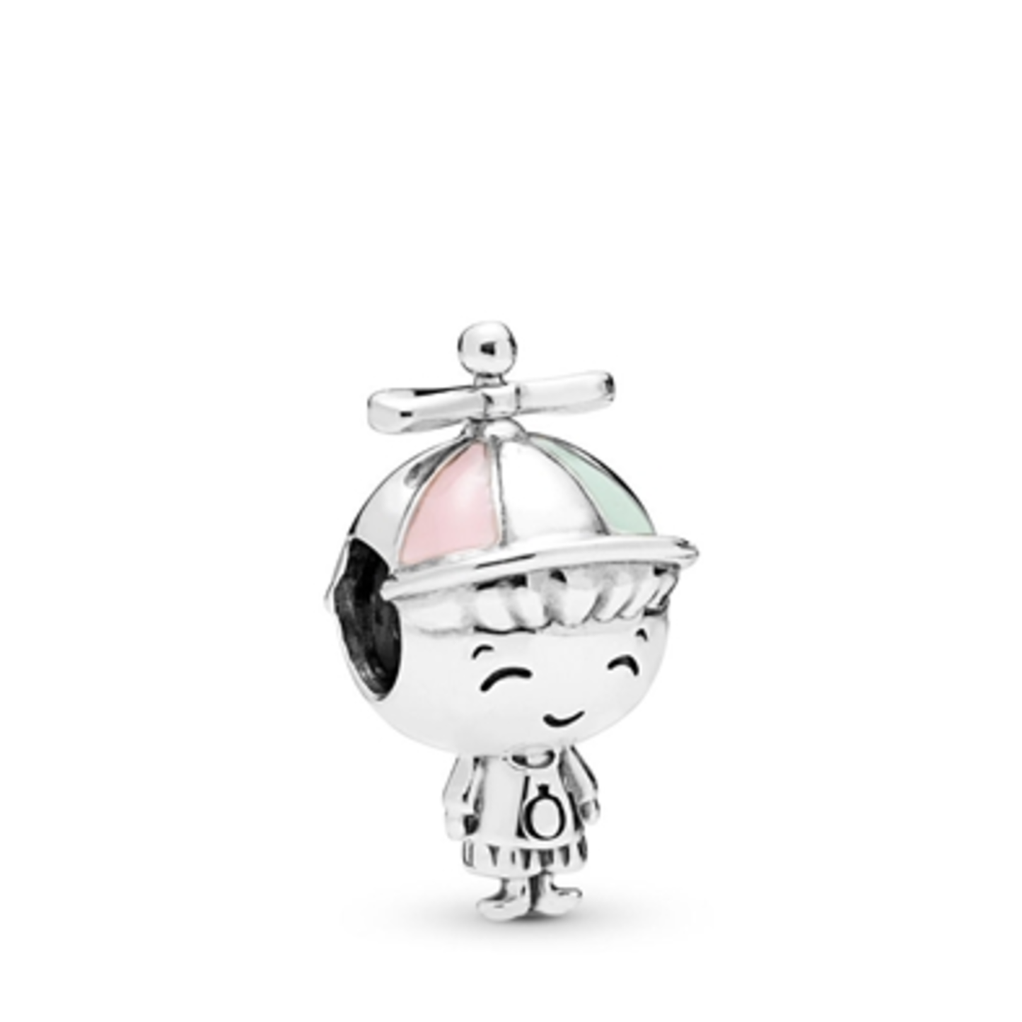PROPELLER HAT BOY, STERLING SILVER MIXED ENAMEL