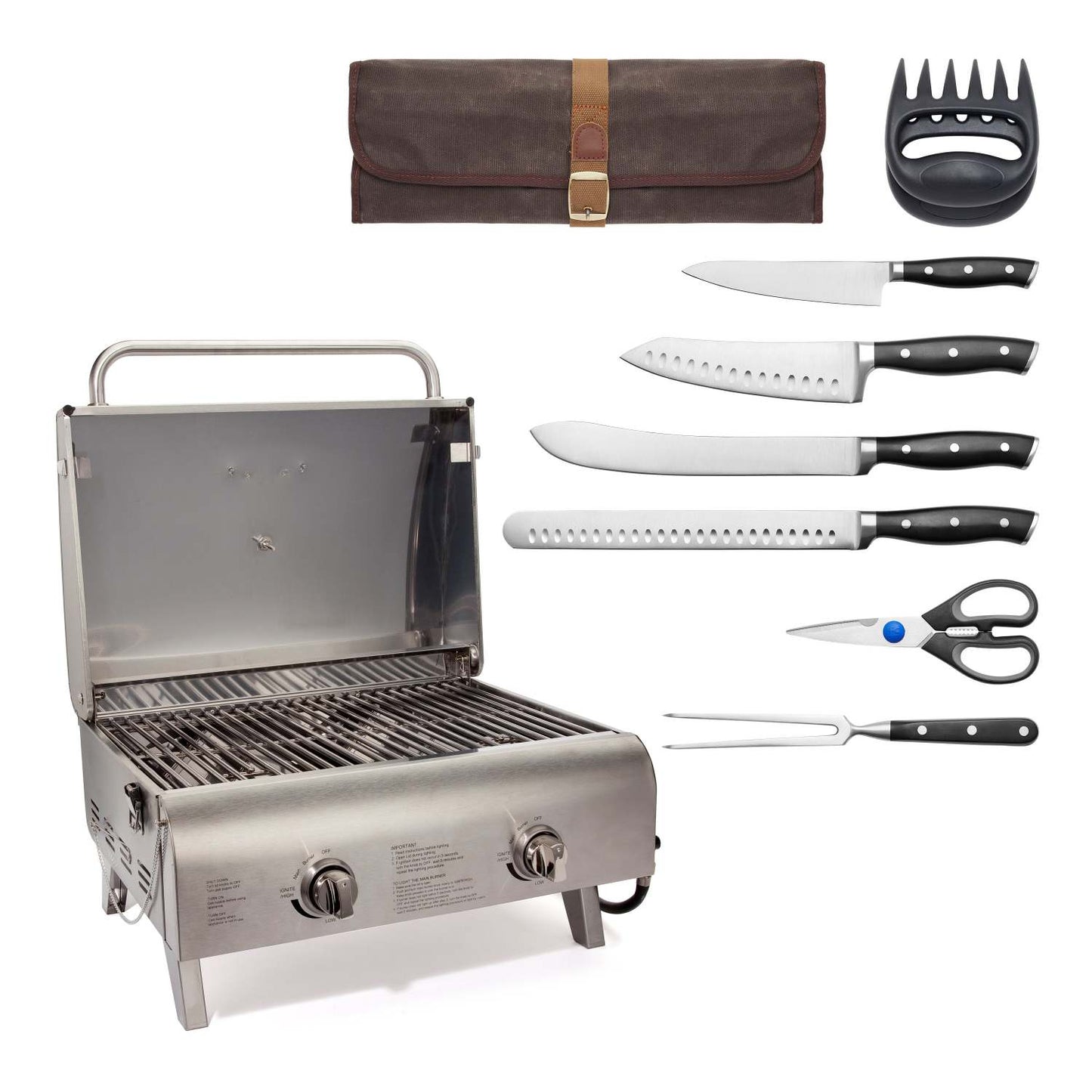 TABLETOP GAS GRILL CARVING SET