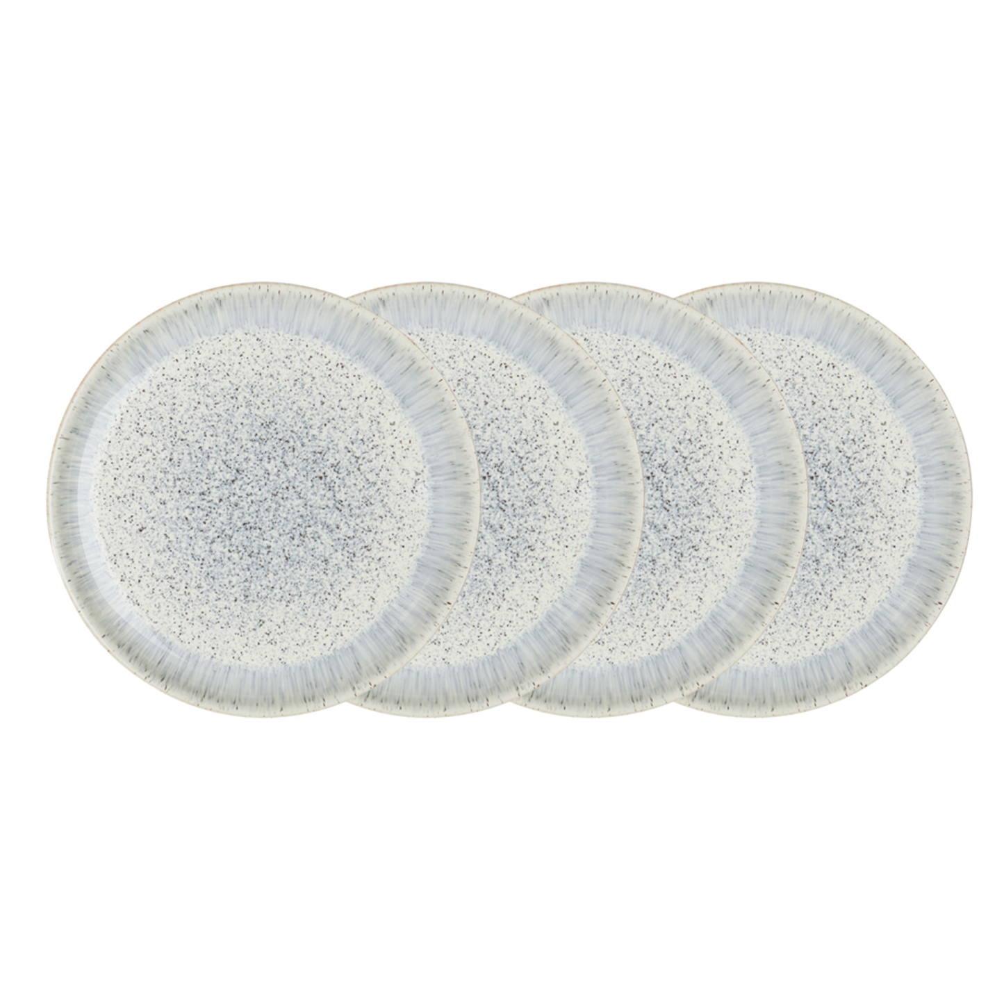 DENBY HALO SPECKLE SET OF 4 DINNER PLATES