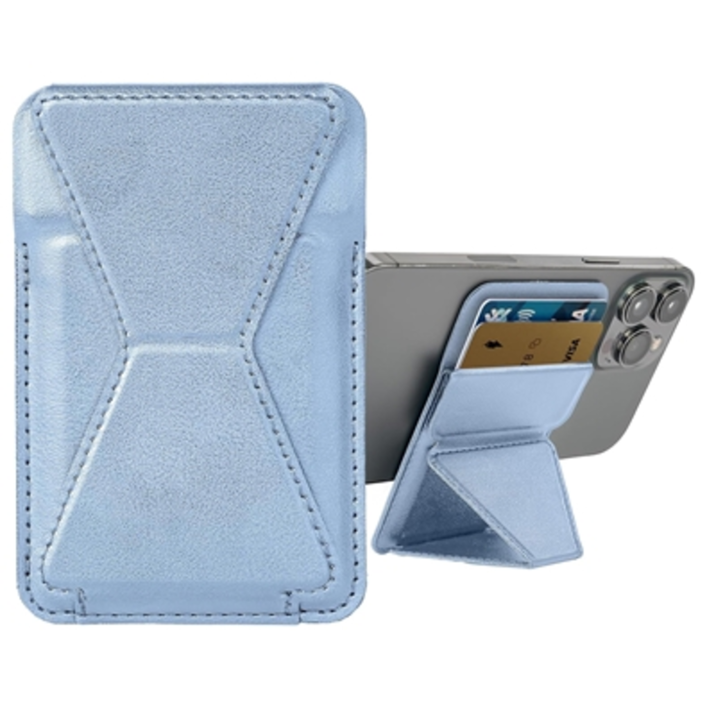 MAGSAFE CREDIT CARD HOLDER W/ STAND, CORAL BLUE