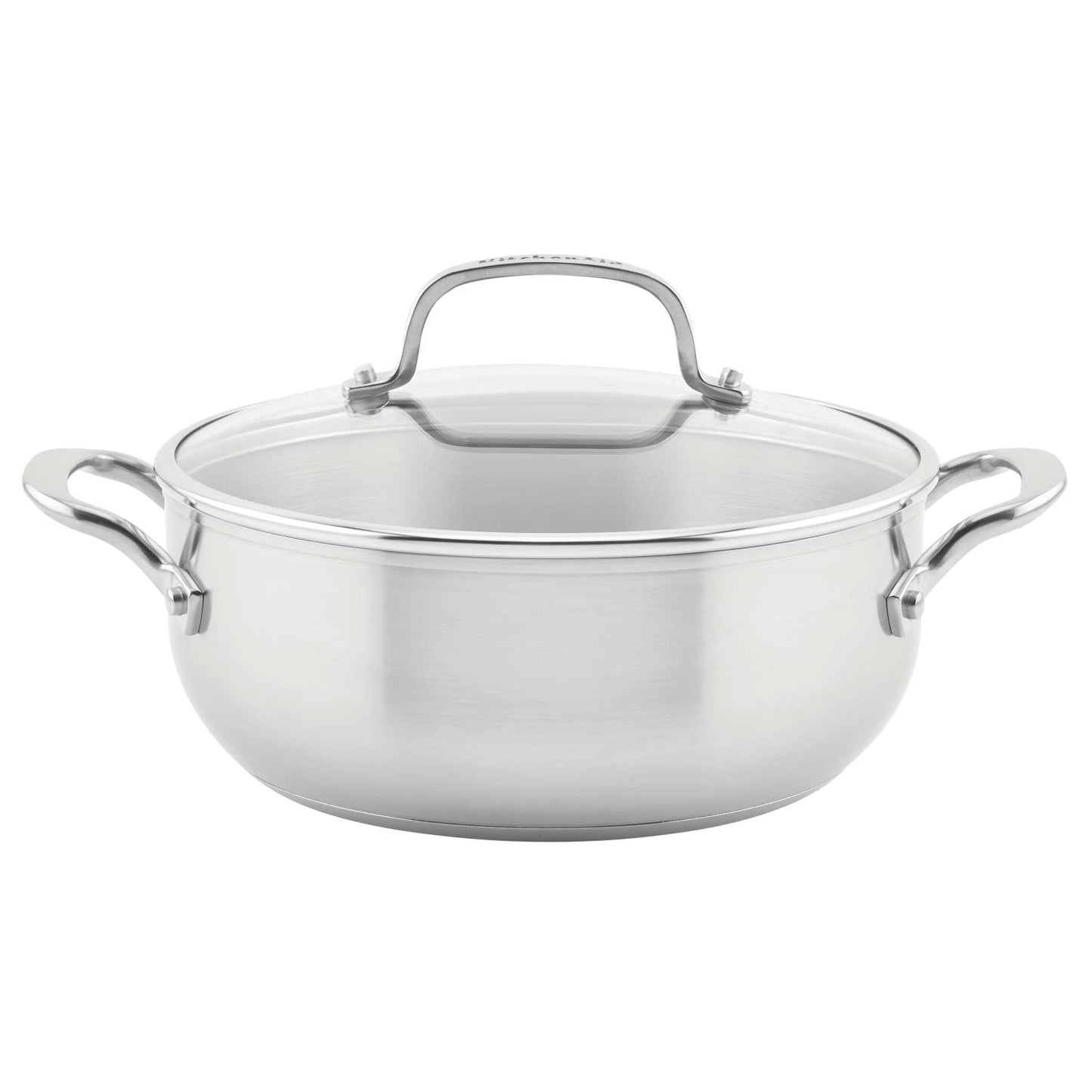 4QT STAINLESS STEEL 3-PLY CASSEROLE W/ LID