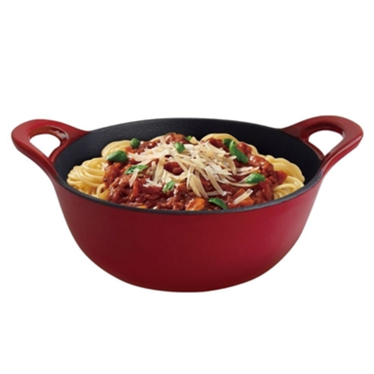 CAST IRON BALTI DISH, RED, 1.75 QUARTZ