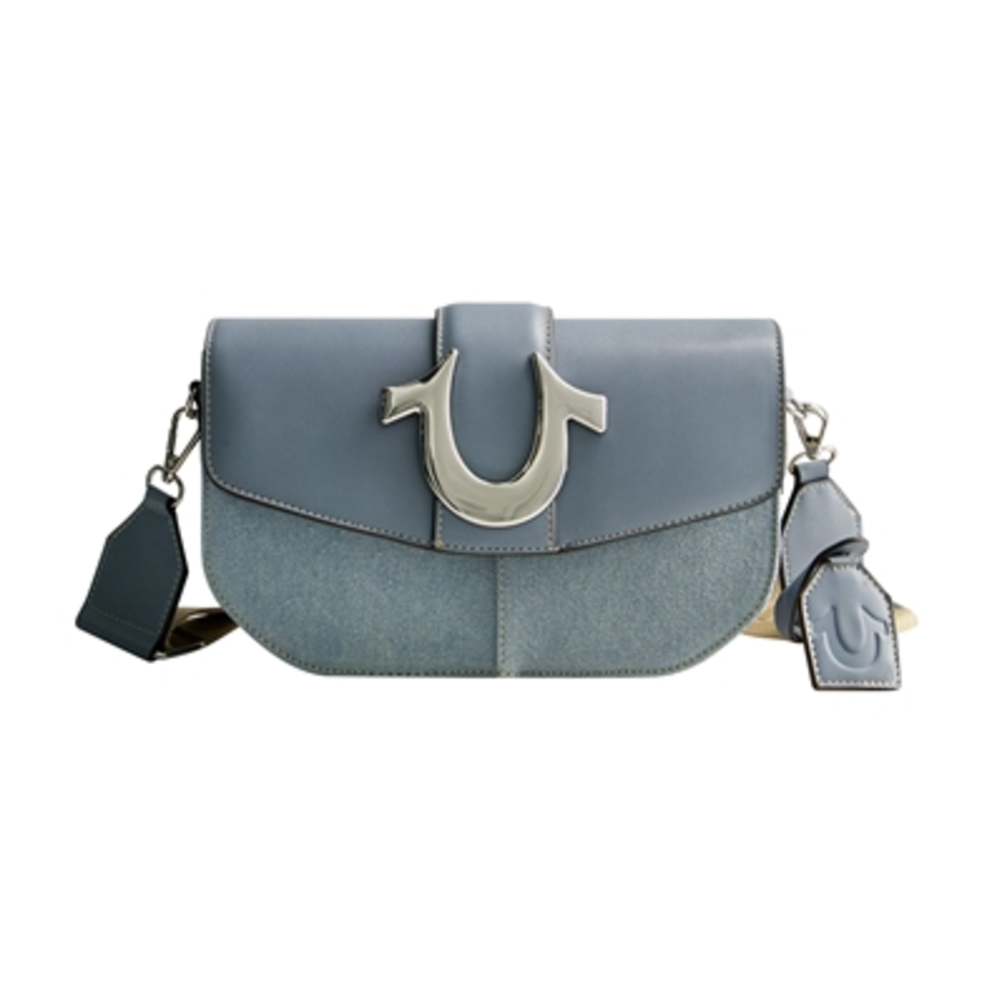 LICENSED DENIM SADDLE BAG, BLUE