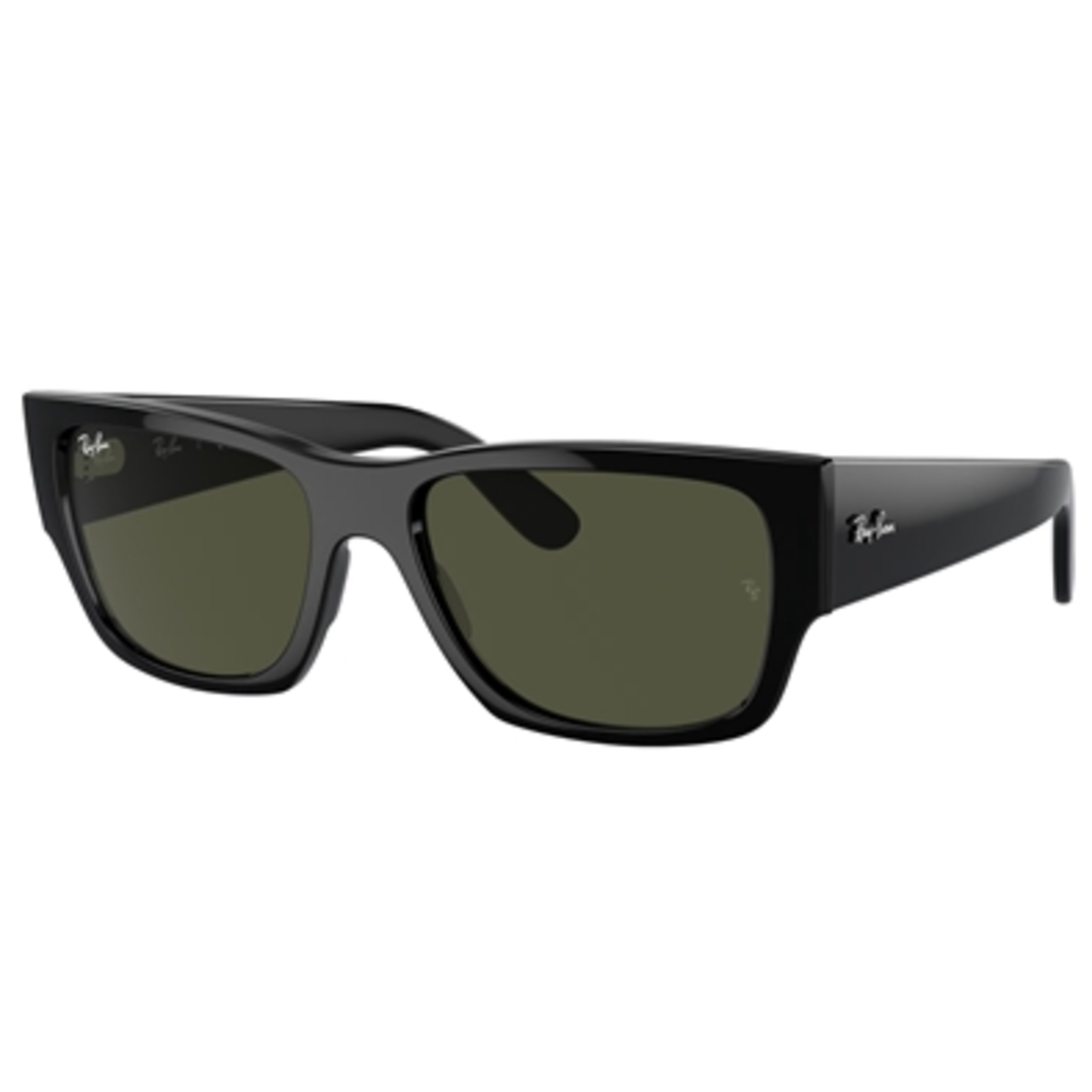 CARLOS UNISEX NON-POLARIZED SUNGLASSES, BLACK/GREEN, 56