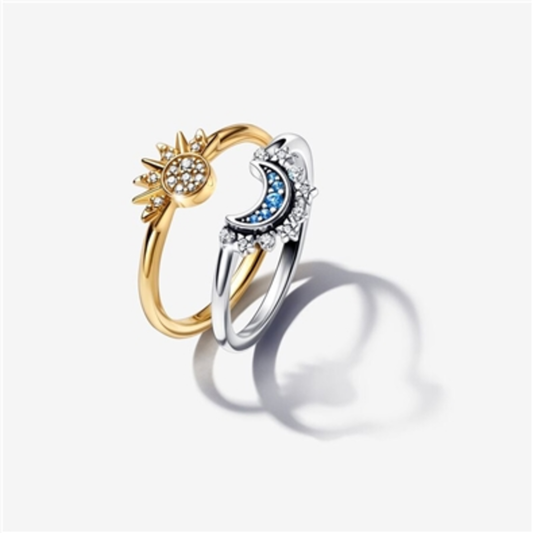 CELESTIAL SUN  AND  MOON RING SET, 7