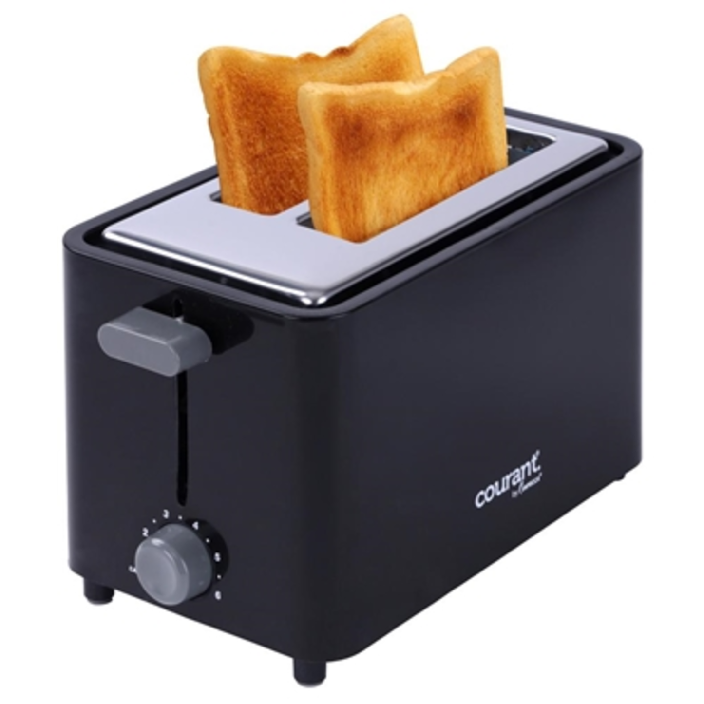 COURANT COOL TOUCH 2-SLICE TOASTER BLACK, BLACK