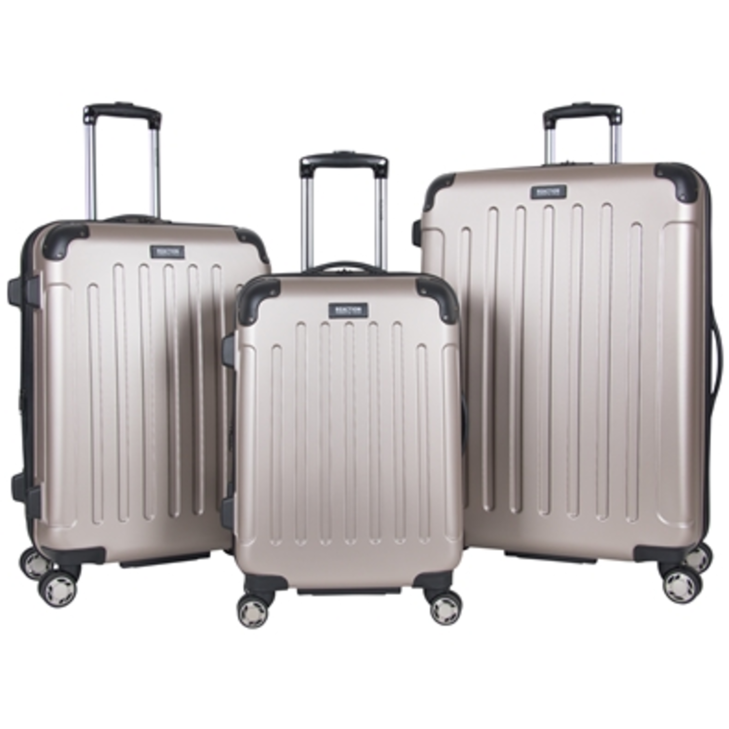 RENEGADE HARD SIDE 3 PC LUGGAGE SET, CHAMPAGNE, 20,24,28''