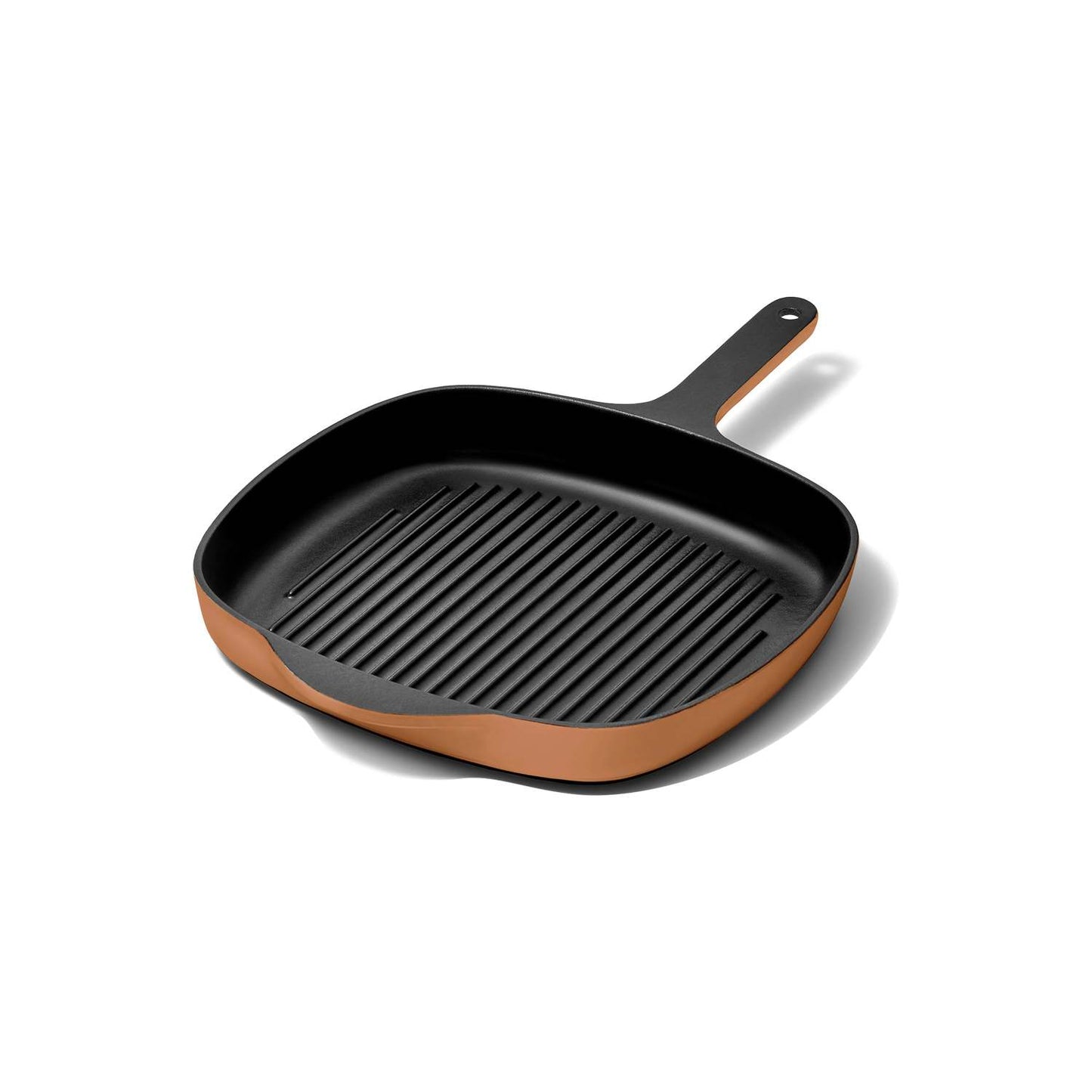 10.5" ENAMELED CAST IRON GRILL PAN RUST