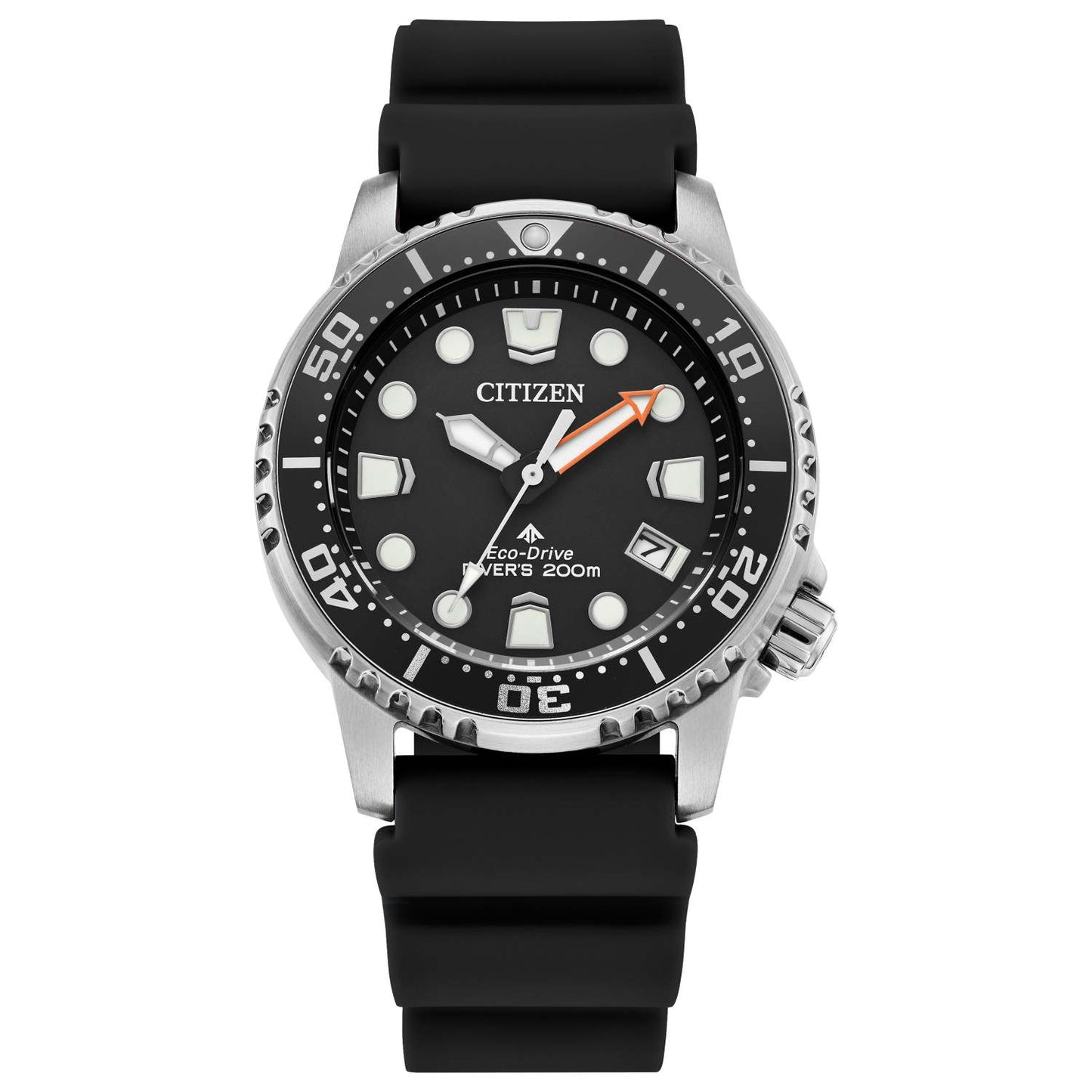 LADIES' PROMASTER DIVE ECO-DRIVE BLACK POLYURETHANE STRAP WATCH, BLACK DIAL