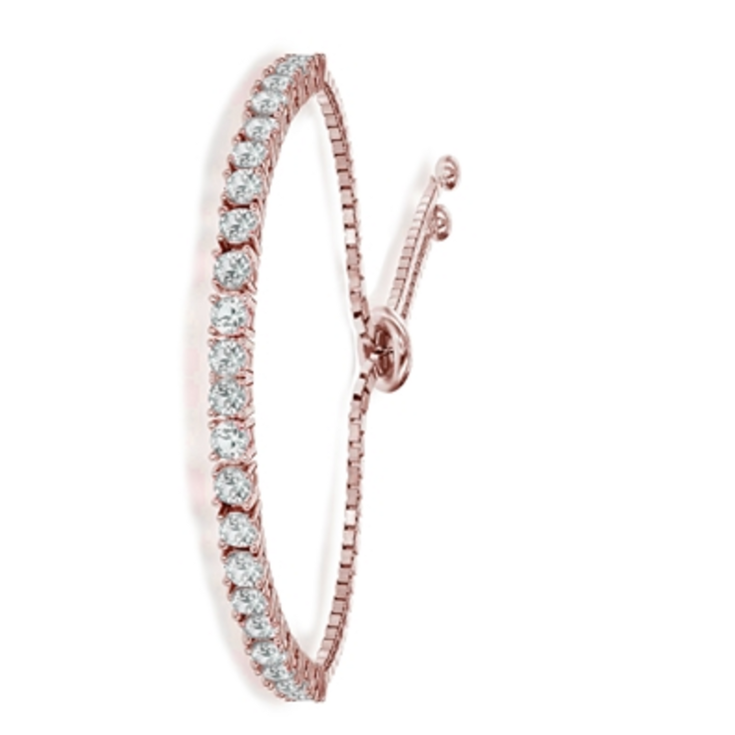 18K ROSE GOLD CLASSIC CHAIN BRACELET, GOLD, 7"