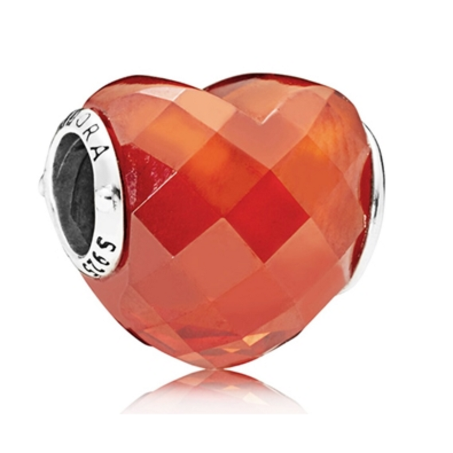 ORANGE SHAPE OF LOVE CHARM, ORANGE