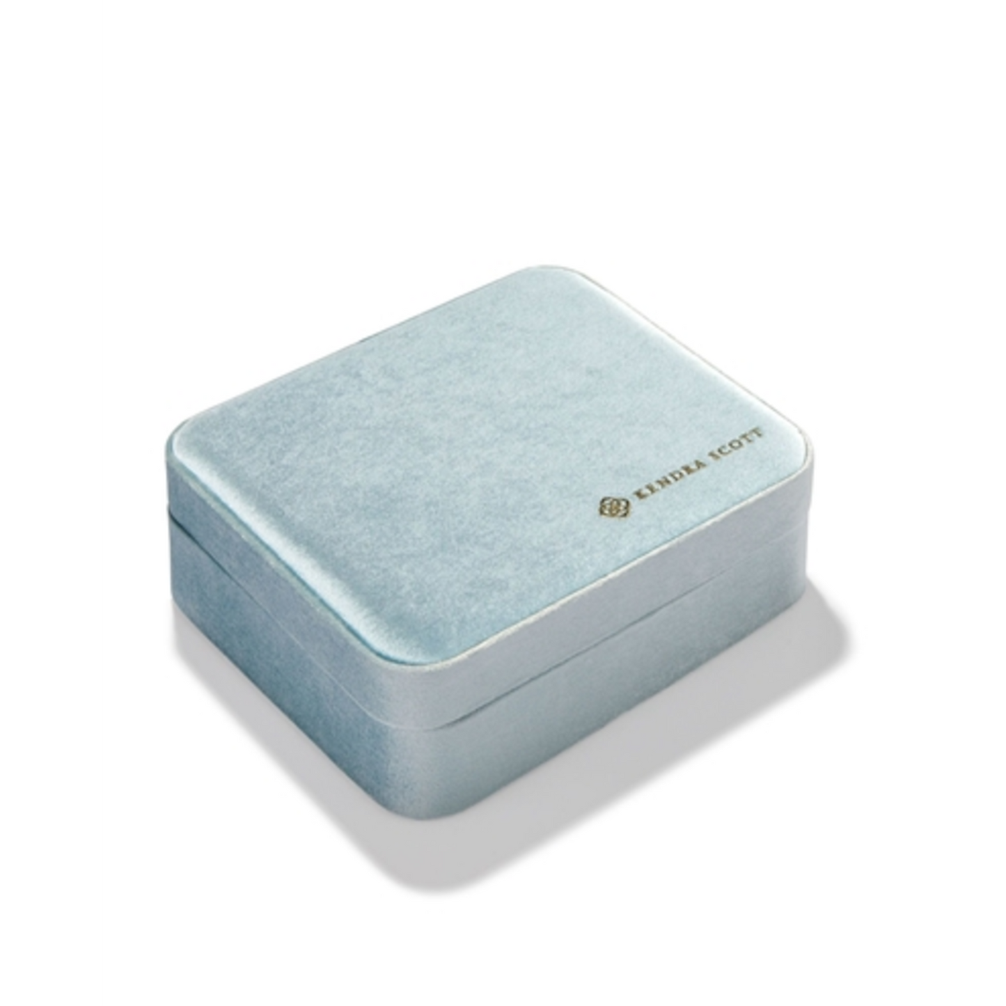 MATTIE LARGE BOX, LIGHT BLUE VELVET