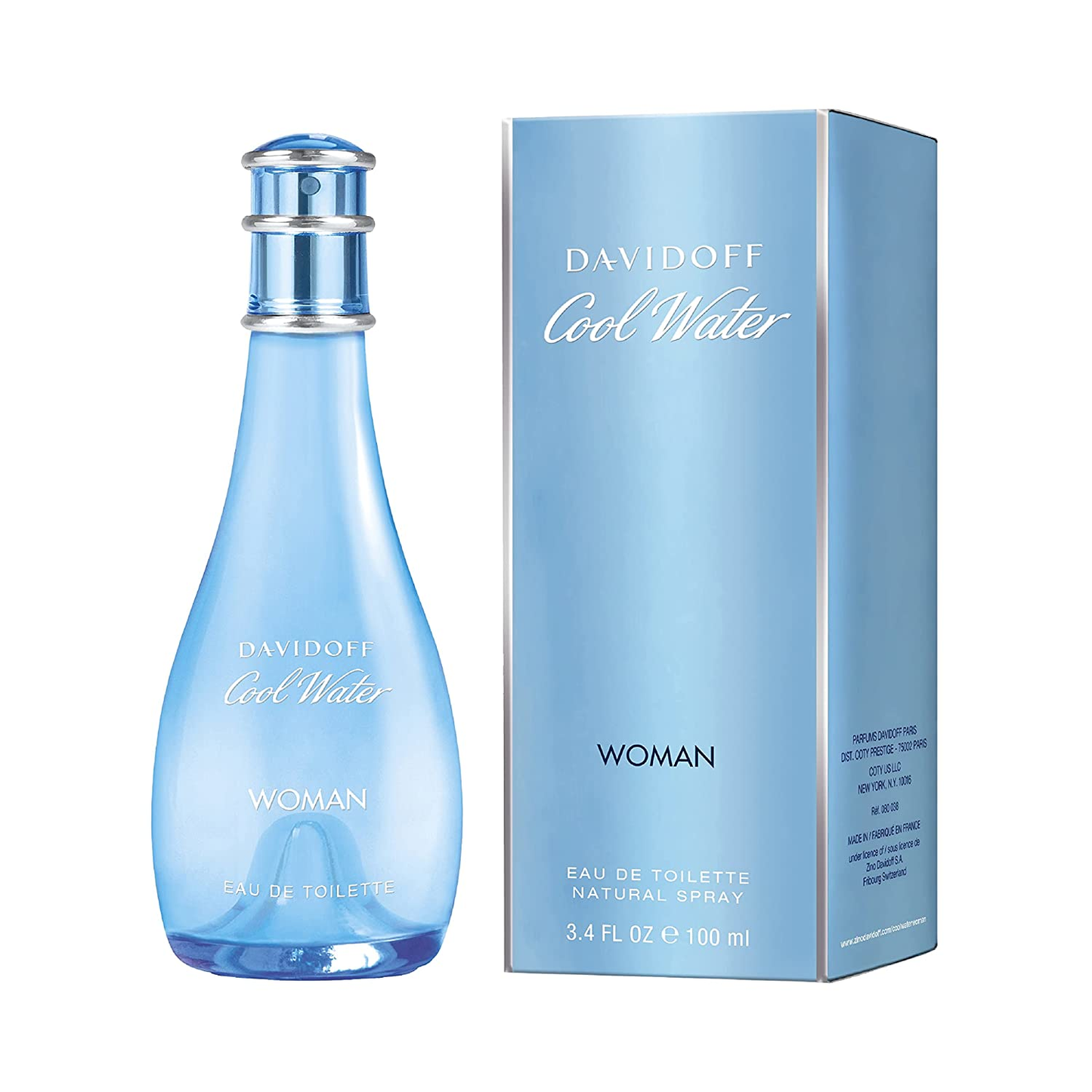 DAVIDOFF COOL WATER LADIES 100ML EAU DE TOILETTE SPRAY