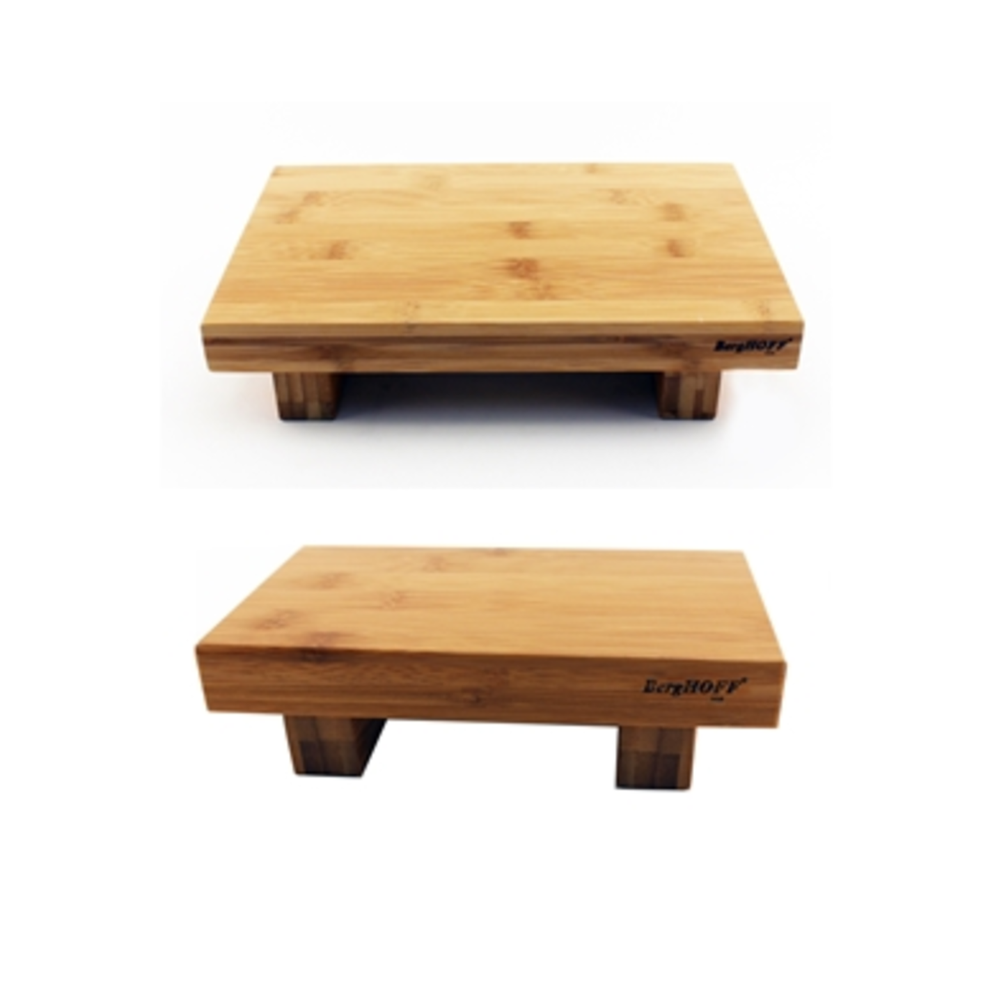 BAMBOO 2PC SUSHI TRAY SET: 8" TRAY AND AND, NATURAL