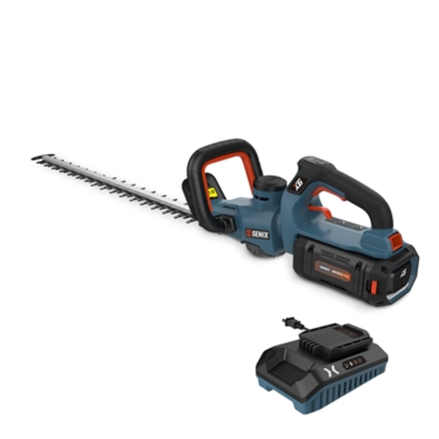 60V 26IN HDG TRIMMER W/BATTERY AND CHARGER, BLUE, 26"