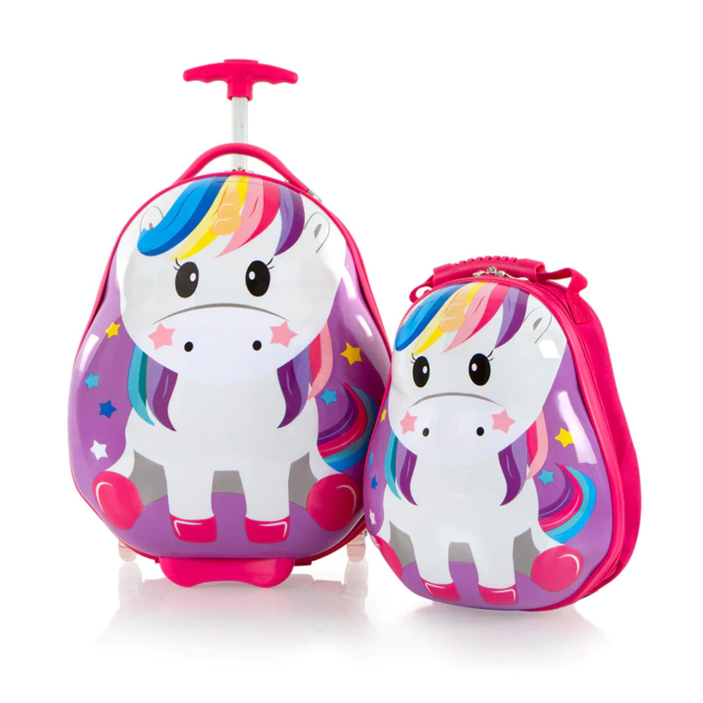 HEYS TRAVEL TOTS 2PC KIDS LUGGAGE & BACKPACK SET - UNICORN