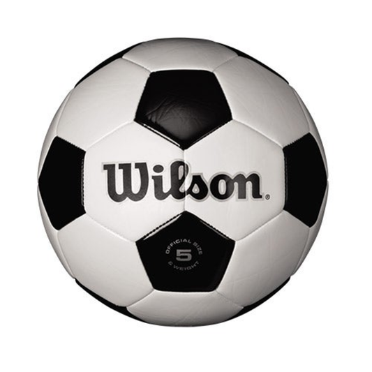 TRADITIONAL BLACK & WHITE SOCCER BALL SIZE 5 - DEFLATED
