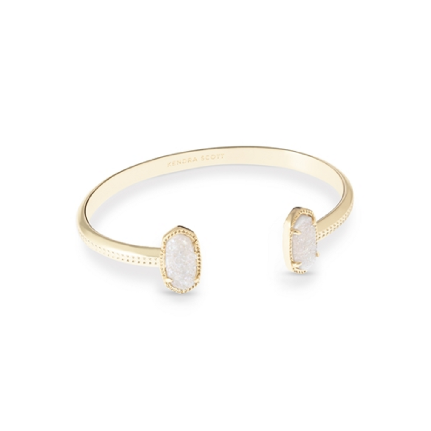 ELTON GOLD CUFF BRACELET, IRIDESCENT