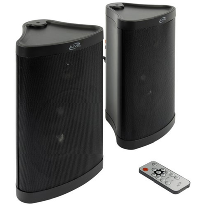 SET OF 2 PATIO+ INDOOR/OUTDOOR WATER RESISTANT SPEAKERS