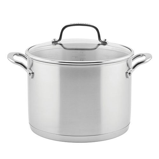 8QT STAINLESS STEEL 3-PLY STOCKPOT W/ LID