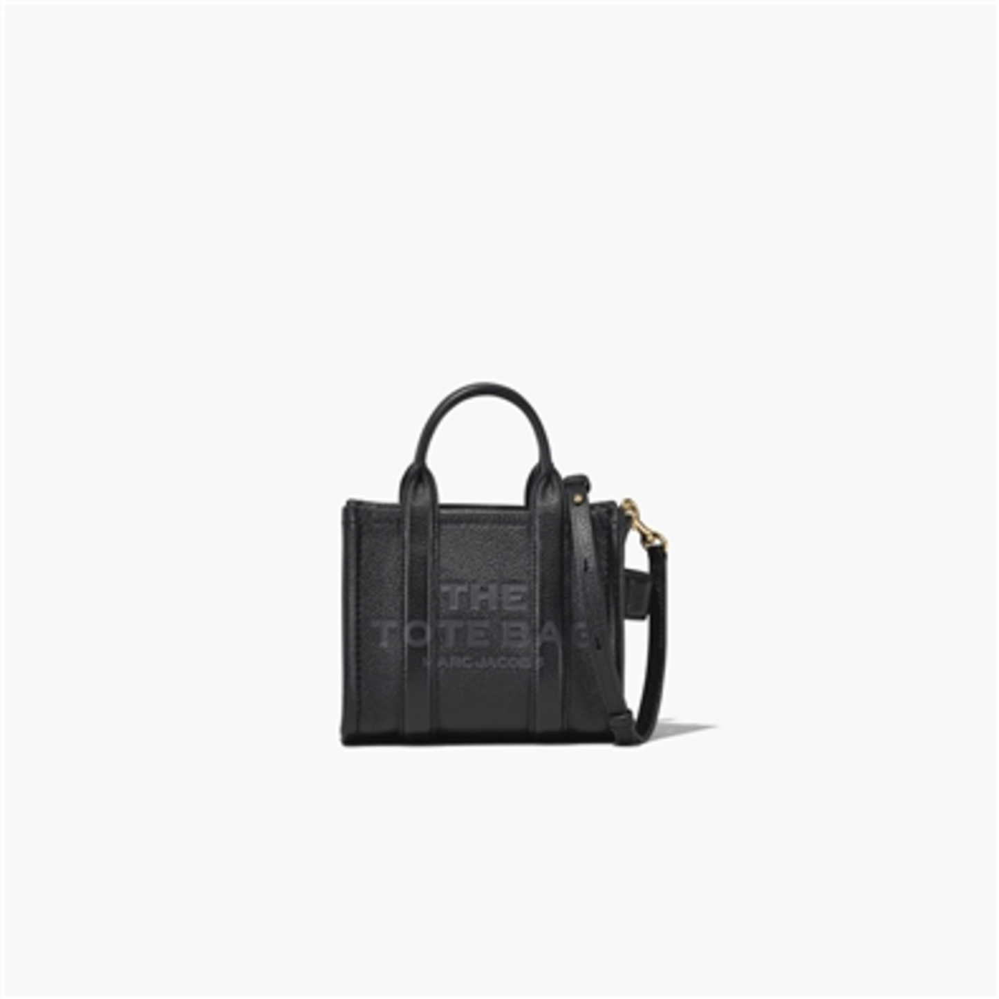 THE LEATHER CROSSBODY TOTE BAG, BLACK