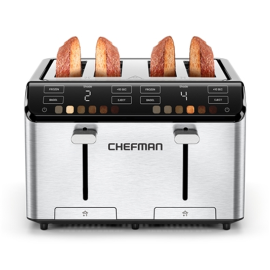 SMART-TOUCH DIGITAL TOASTER, SILVER, 4 SLICE