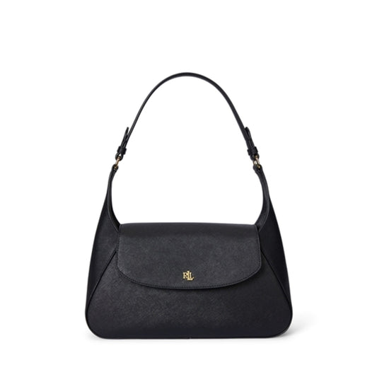 CROSSHATCH MEDIUM SCHYLAR SHOULDER BAG, BLACK