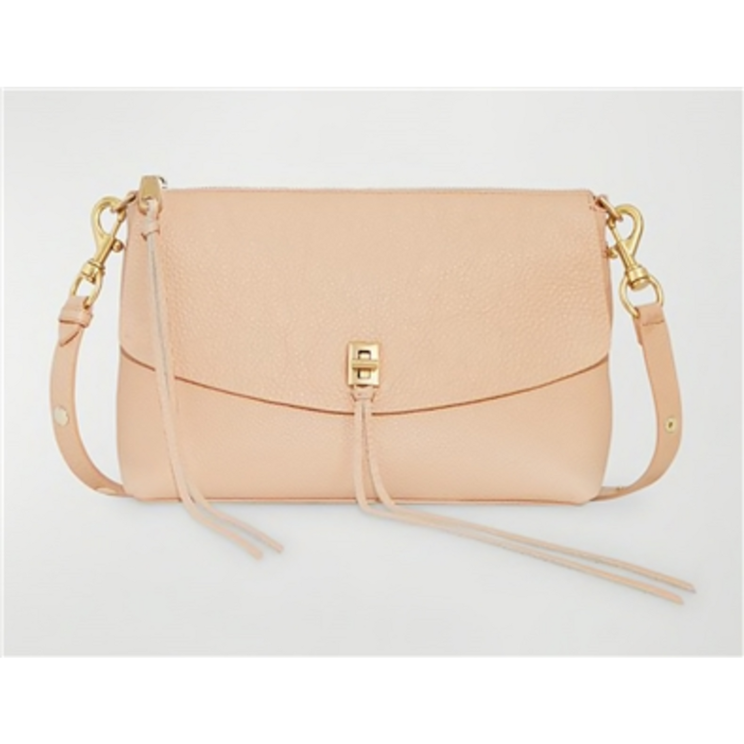 DARREN TOP ZIP SHOULDER, NUDE/ANTIQUE BRASS HARDWARE