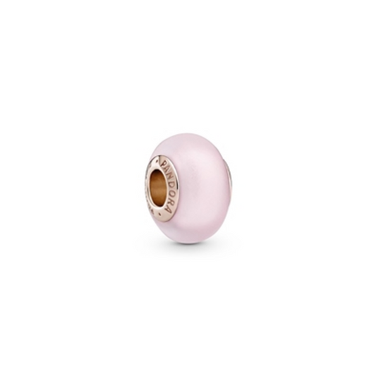 MATTE PINK MURANO GLASS CHARM