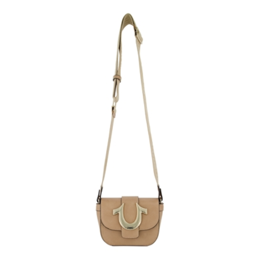 MINI FLAP CROSSBODY, TAN, 5.5X8X 3.25