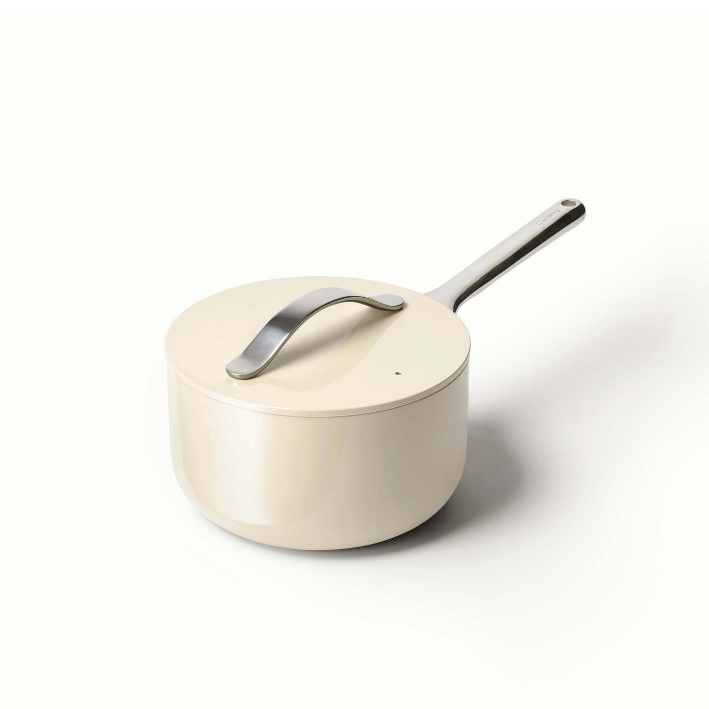 1.75QT NONSTICK CERAMIC SAUCEPAN CREAM