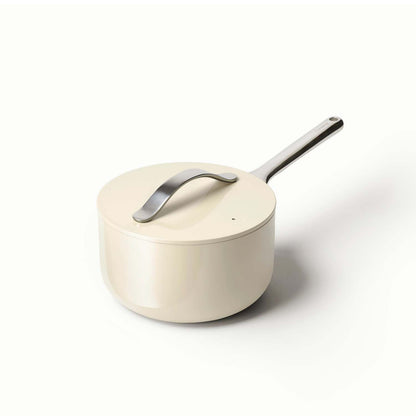 1.75QT NONSTICK CERAMIC SAUCEPAN CREAM