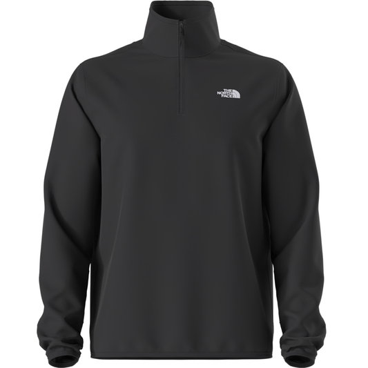 THE NORTH FACE MEN'S GLACIER FLEECE 1/4 ZIP JACKET - TNF BLACK