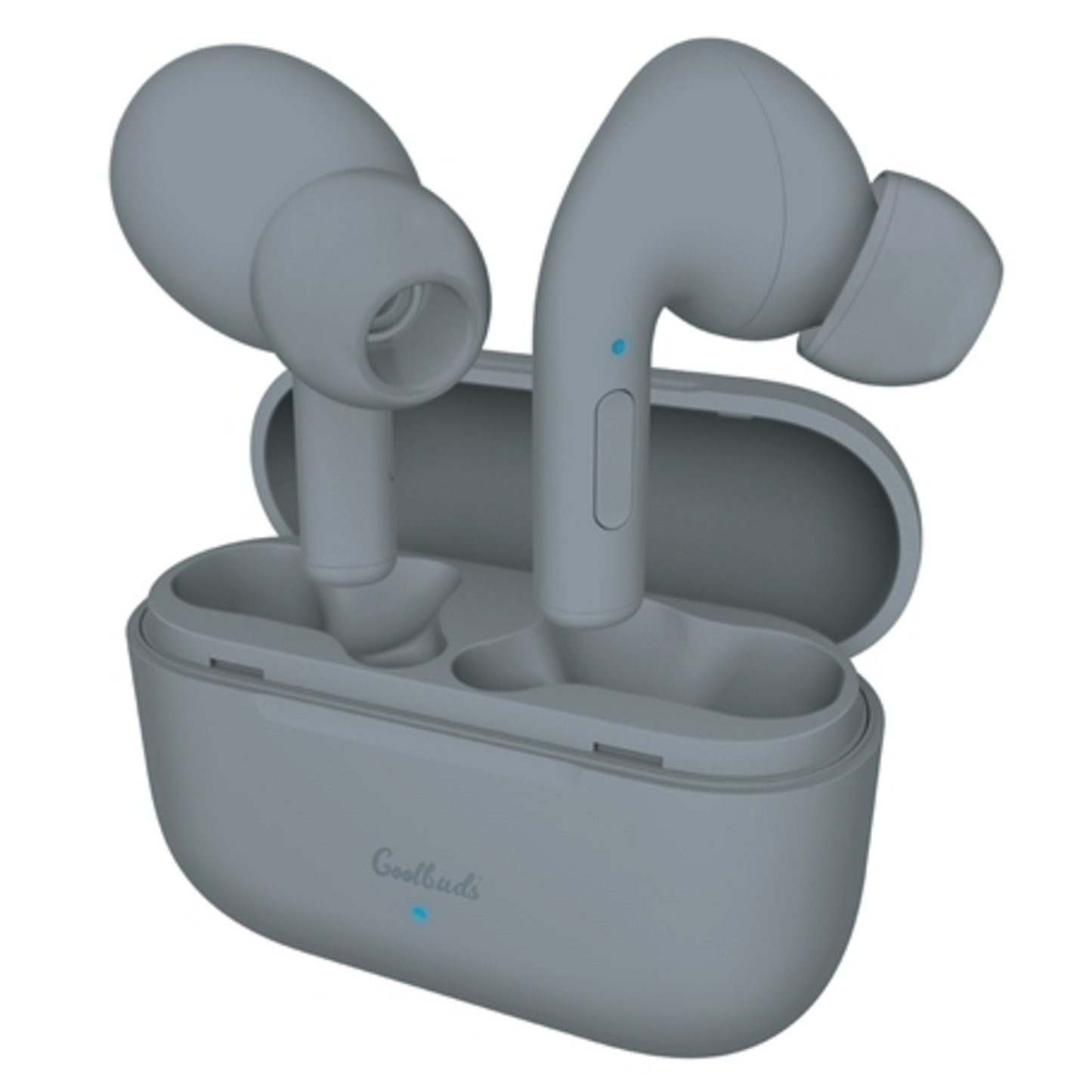 TRUE WIRELESS EARBUDS WITH CHARGING CASE, GREY