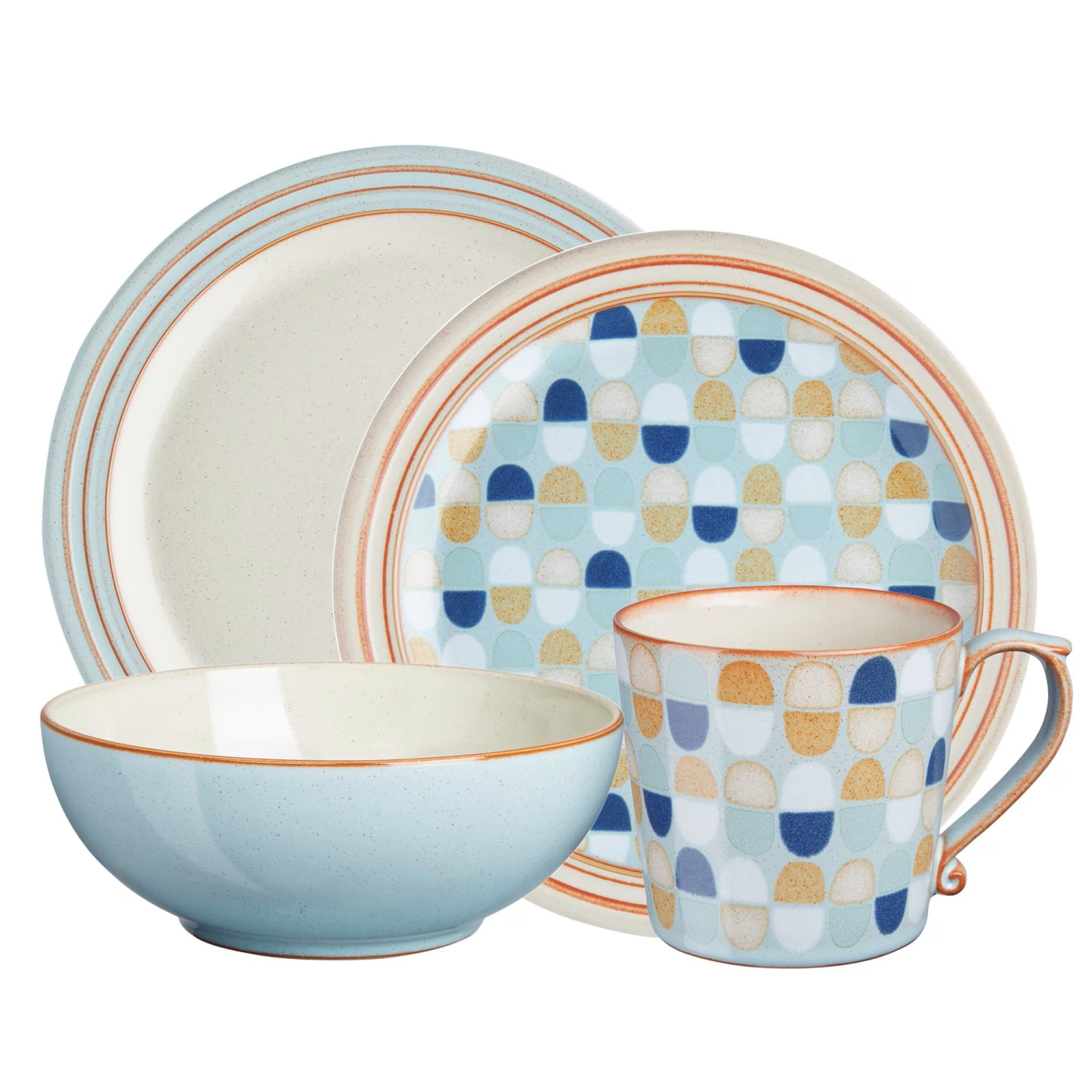 DENBY HERITAGE PAVILION 16PC DINNERWARE SET