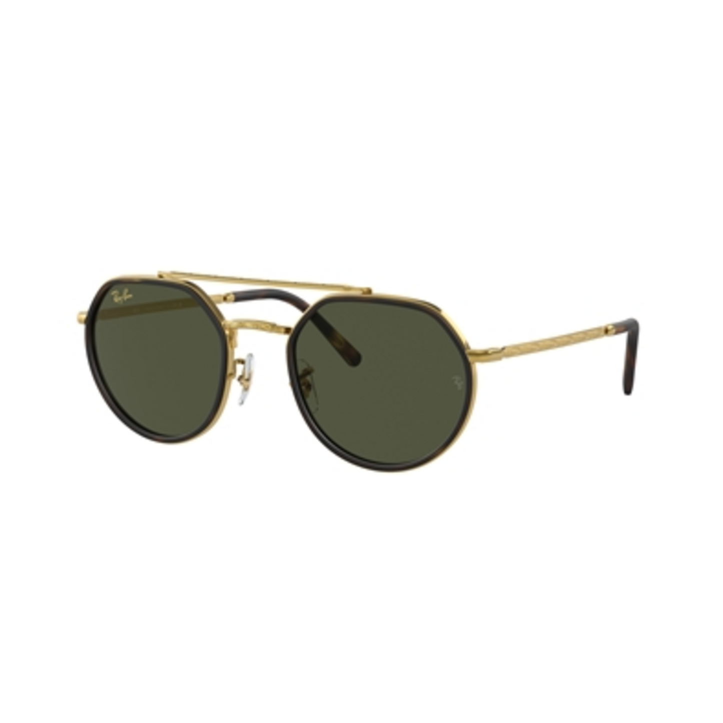 IRREGULAR UNISEX NON-POLAR SUNGLASSES, GOLD/GREEN, 53