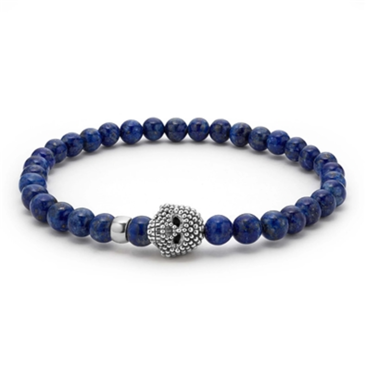 UNISEX LAPIS SKULL BRACELET