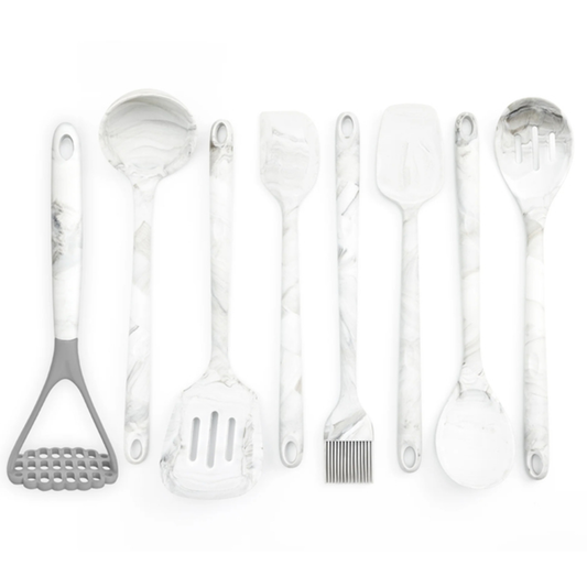8PC SLCN UTENSILS SET WMB