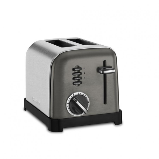 CUISINART 2-SLICE METAL CLASSIC TOASTER STAINLESS - BLACK