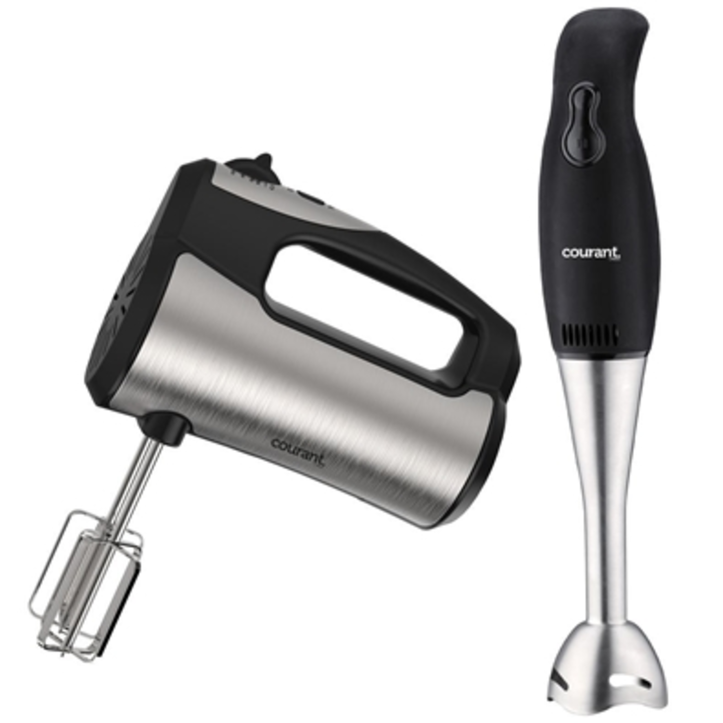 COURANT 250W MIXER + STAND  AND  BLENDER, STAINLESS STEEL AND BLACK