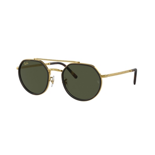 IRREGULAR UNISEX NON-POLAR SUNGLASSES, GOLD/GREEN, 53